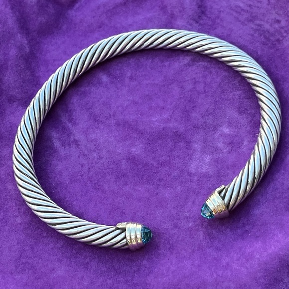 David Yurman Jewelry David Yurman Aquamarine Cable Bracelet Poshmark